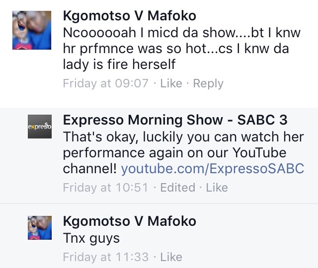 #ThisIsMyFire Kgomotso #ExpressoShow