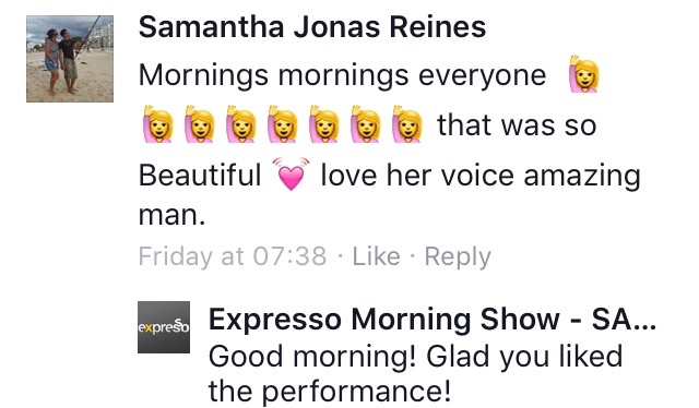 #ThisIsMyFire Samantha #ExpressoShow
