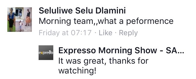 #ThisIsMyFire Seluliwe #ExpressoShow