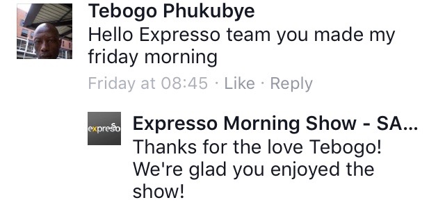 #ThisIsMyFire Tebogo #ExpressoShow