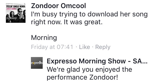 #ThisIsMyFire Zondoor #ExpressoShow